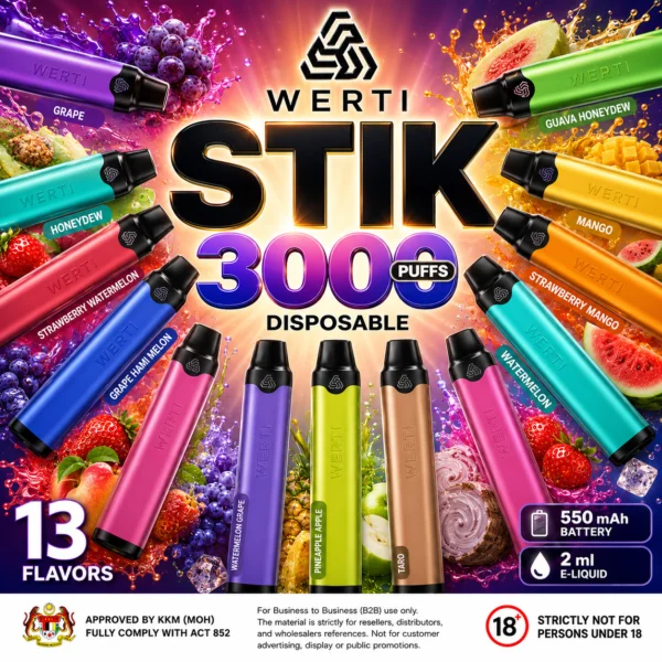 WERTI Stik 3000 Puffs