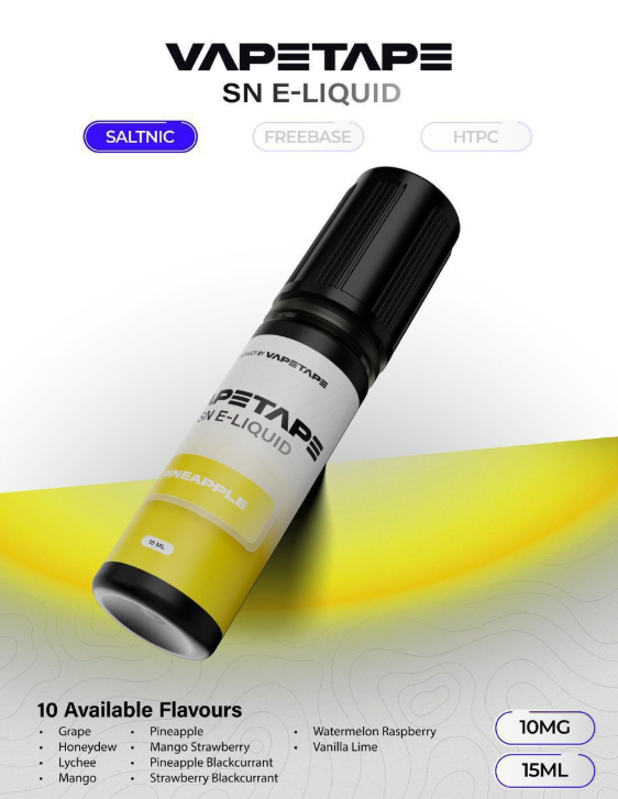 VAPETAPE 15ML E-LIQUID SALTNIC 10MG